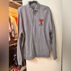 Grey Johnnie-O Texas Tech Pullover